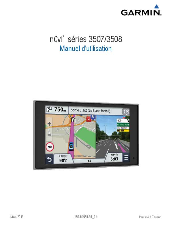 Guide utilisation GARMIN GPS NUVI 3597 LMT  de la marque GARMIN