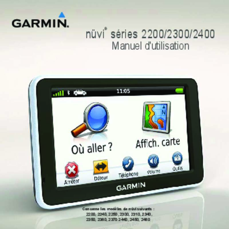 Guide utilisation GARMIN NUVI 2460 LT  de la marque GARMIN