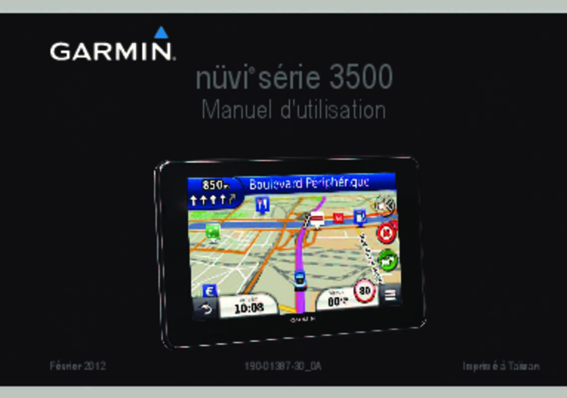 Guide utilisation GARMIN NUVI 3490 LMT  de la marque GARMIN