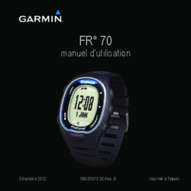 Guide utilisation GARMIN FR70  de la marque GARMIN