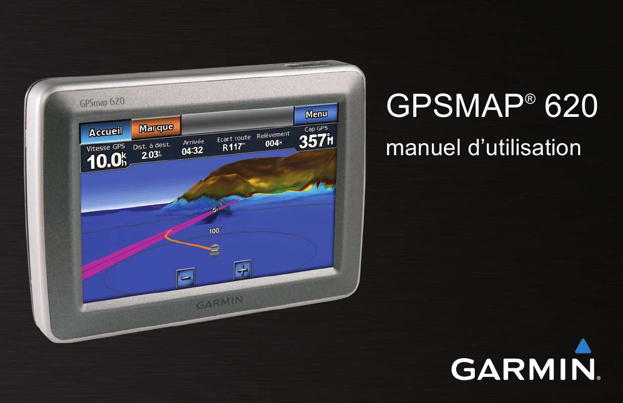 Guide utilisation GARMIN GPSMAP 620  de la marque GARMIN