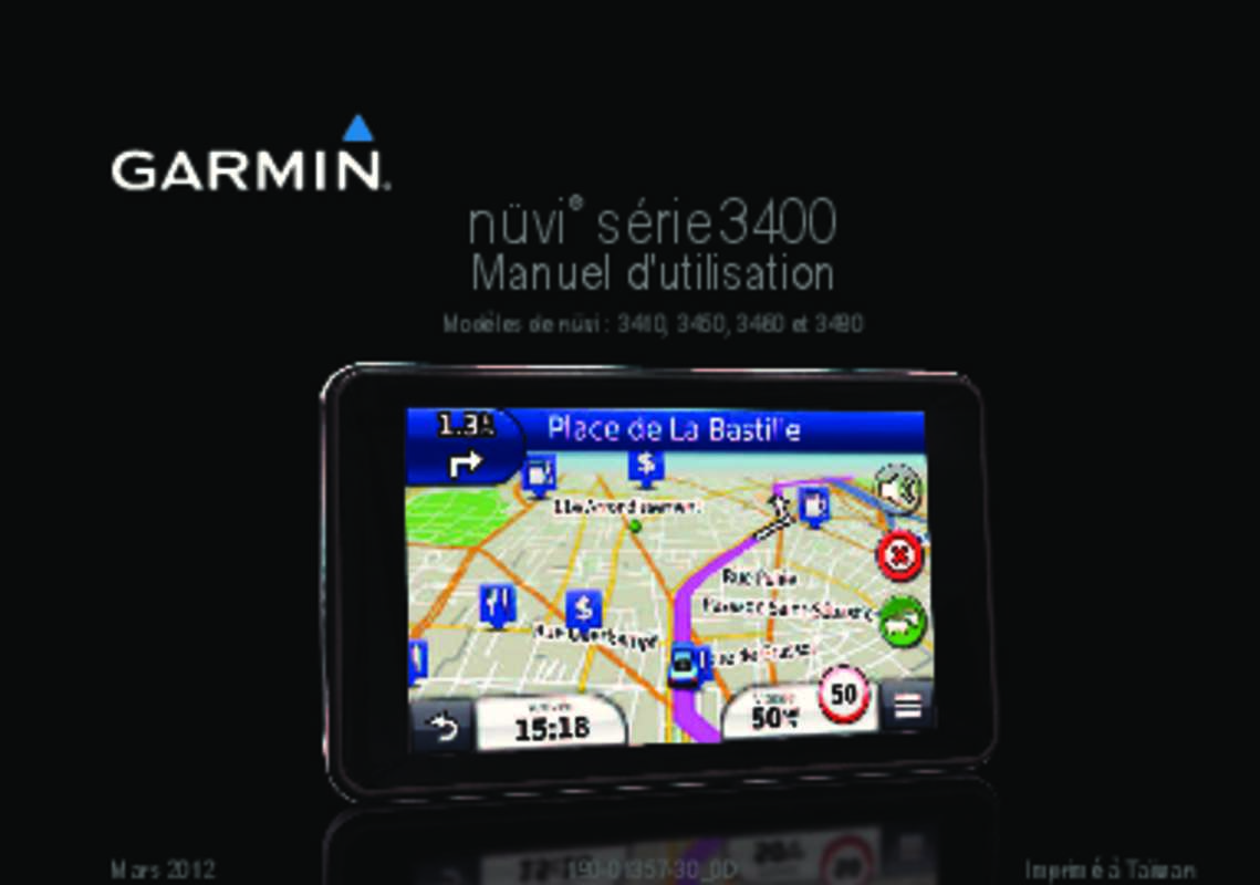 Guide utilisation GARMIN NÜVI 3490LT  de la marque GARMIN