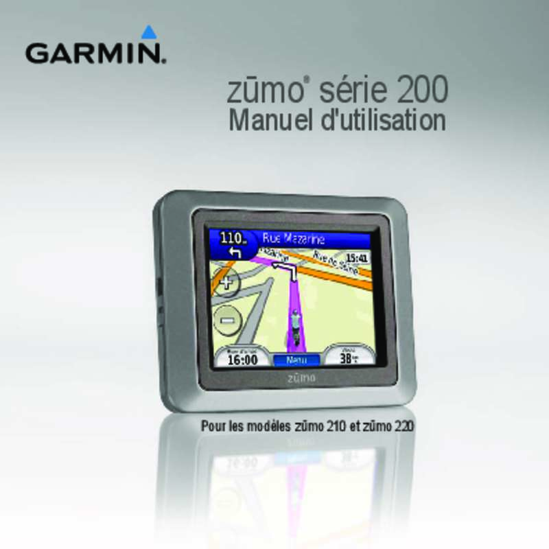 Guide utilisation GARMIN ZUMO 220  de la marque GARMIN