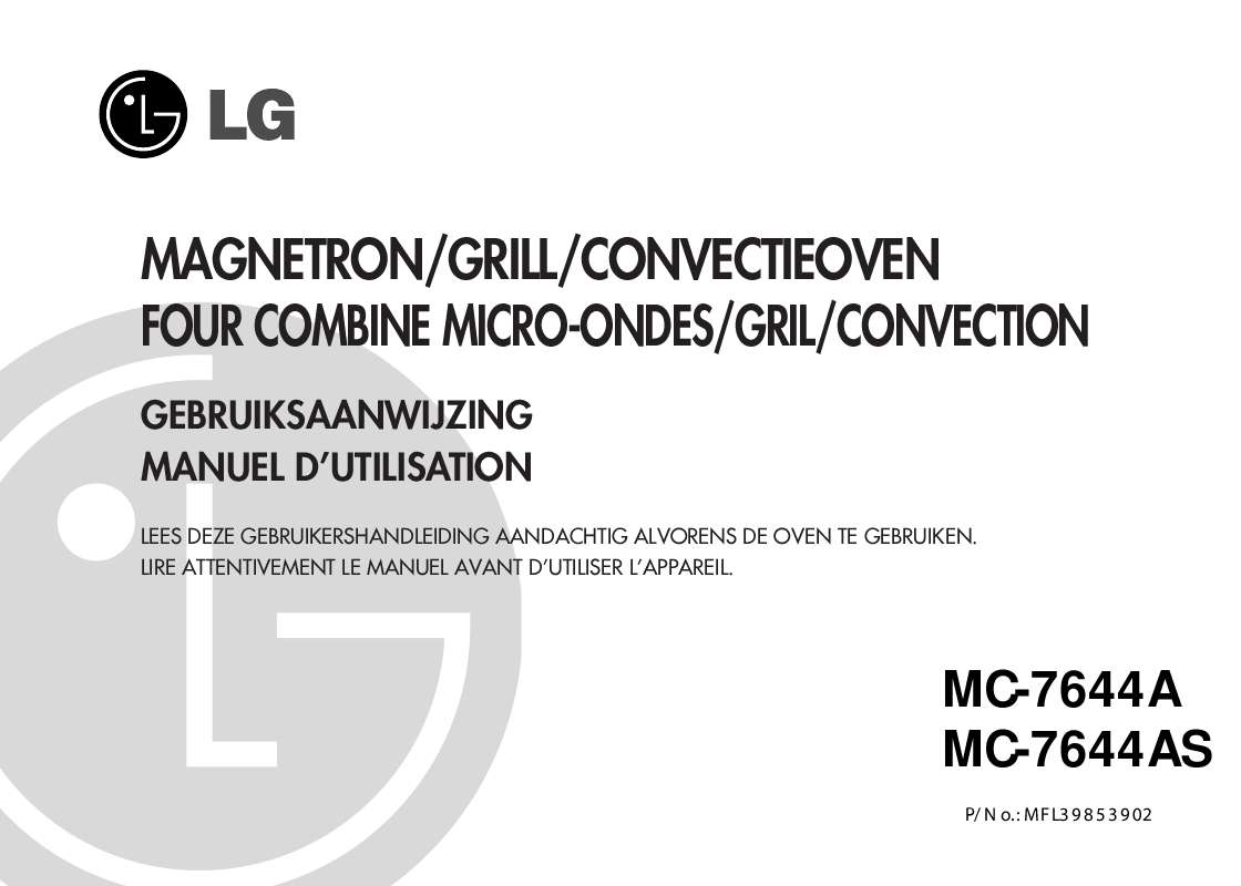 Guide utilisation LG MC-7644A de la marque LG