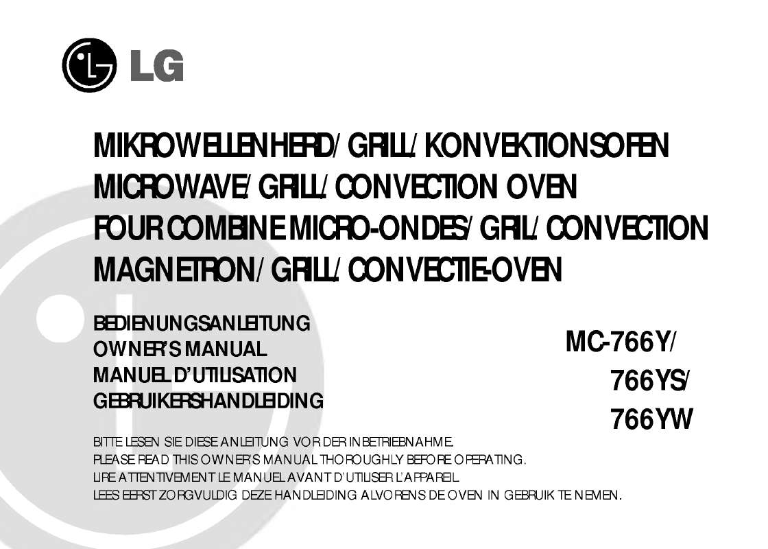Guide utilisation LG MC-766YS de la marque LG