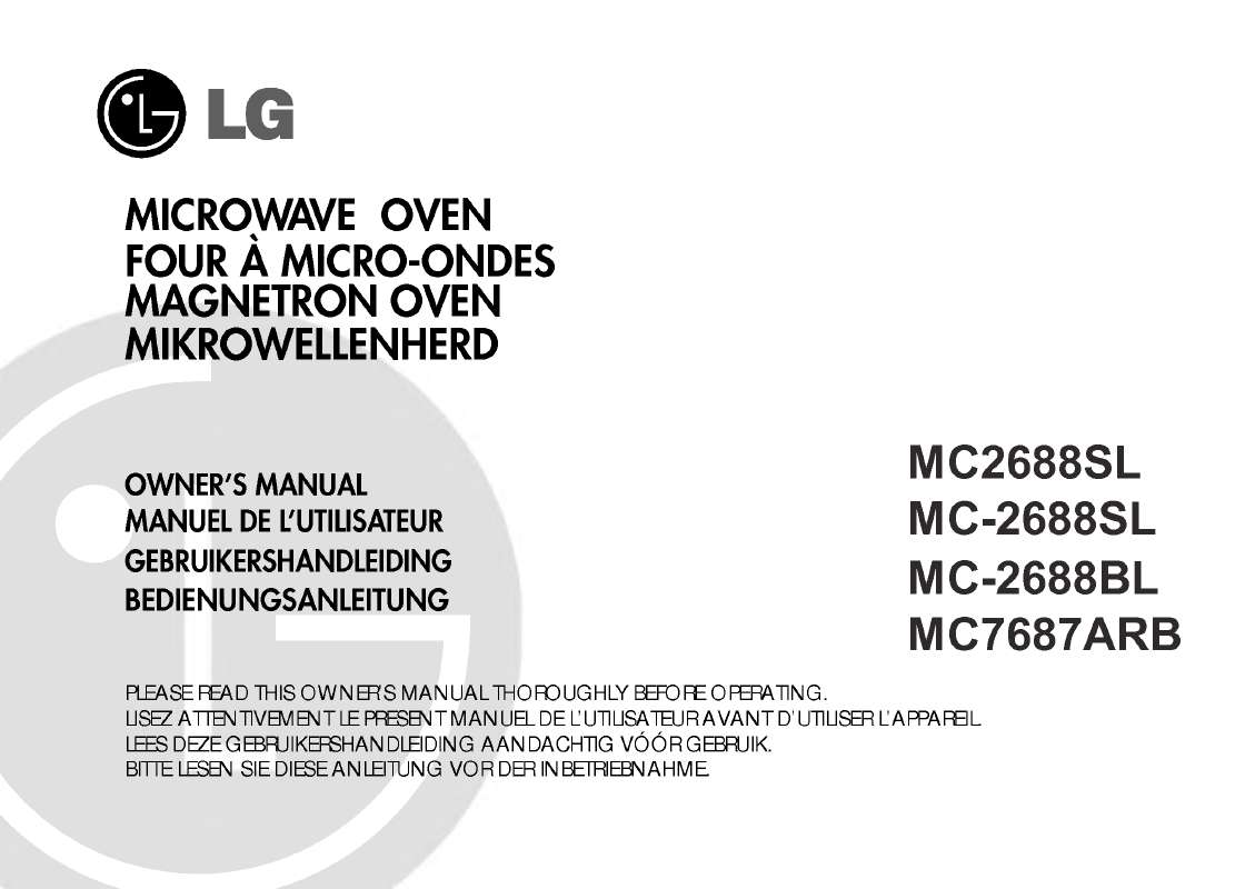 Guide utilisation LG MC-7687ARB de la marque LG