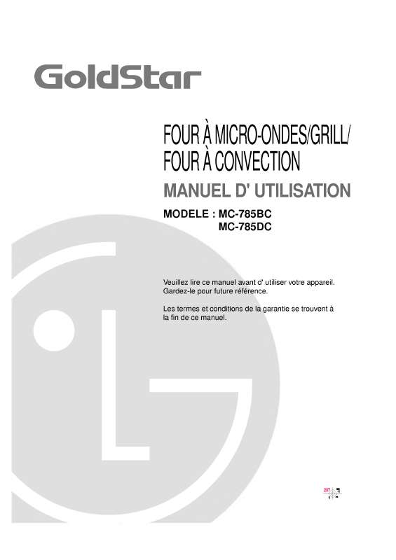 Guide utilisation LG MC-785BC de la marque LG