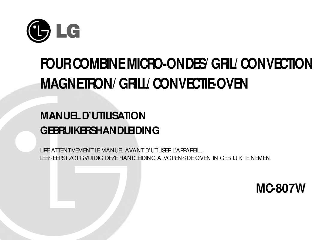 Guide utilisation LG MC-807W de la marque LG