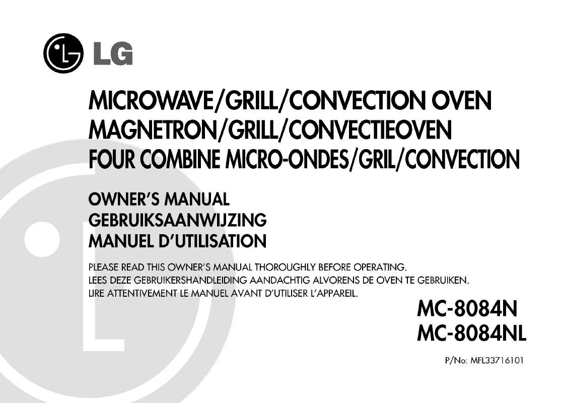 Guide utilisation LG MC-8084N de la marque LG