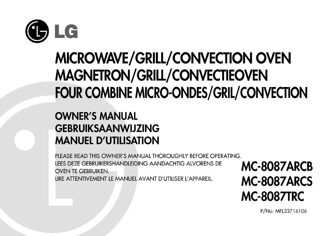 Guide utilisation LG MC-8087ARCS de la marque LG