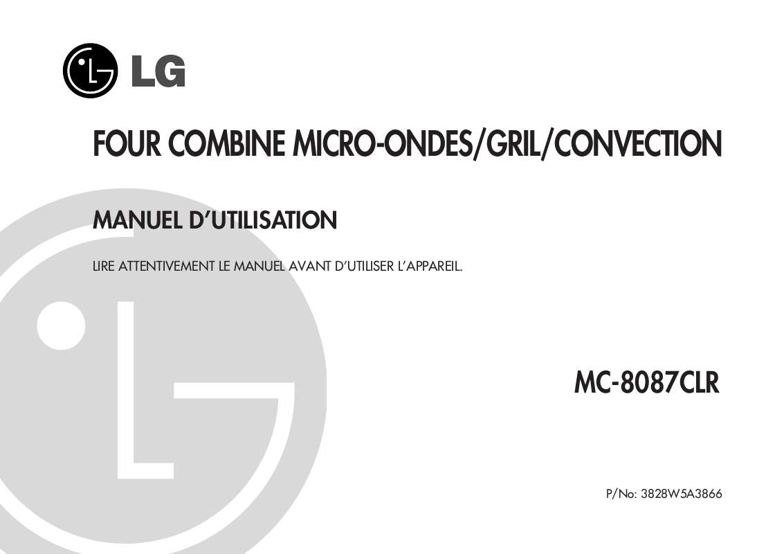 Guide utilisation LG MC-8087CLR de la marque LG