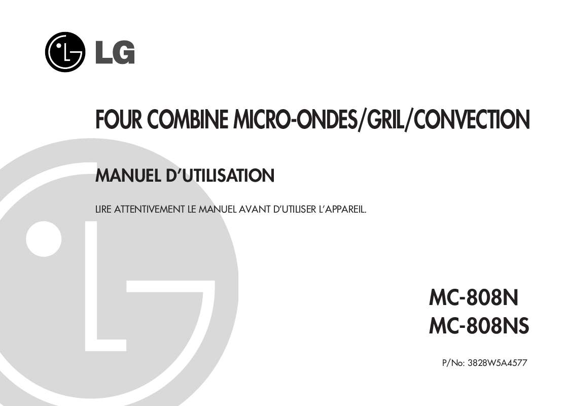 Guide utilisation LG MC-808N de la marque LG