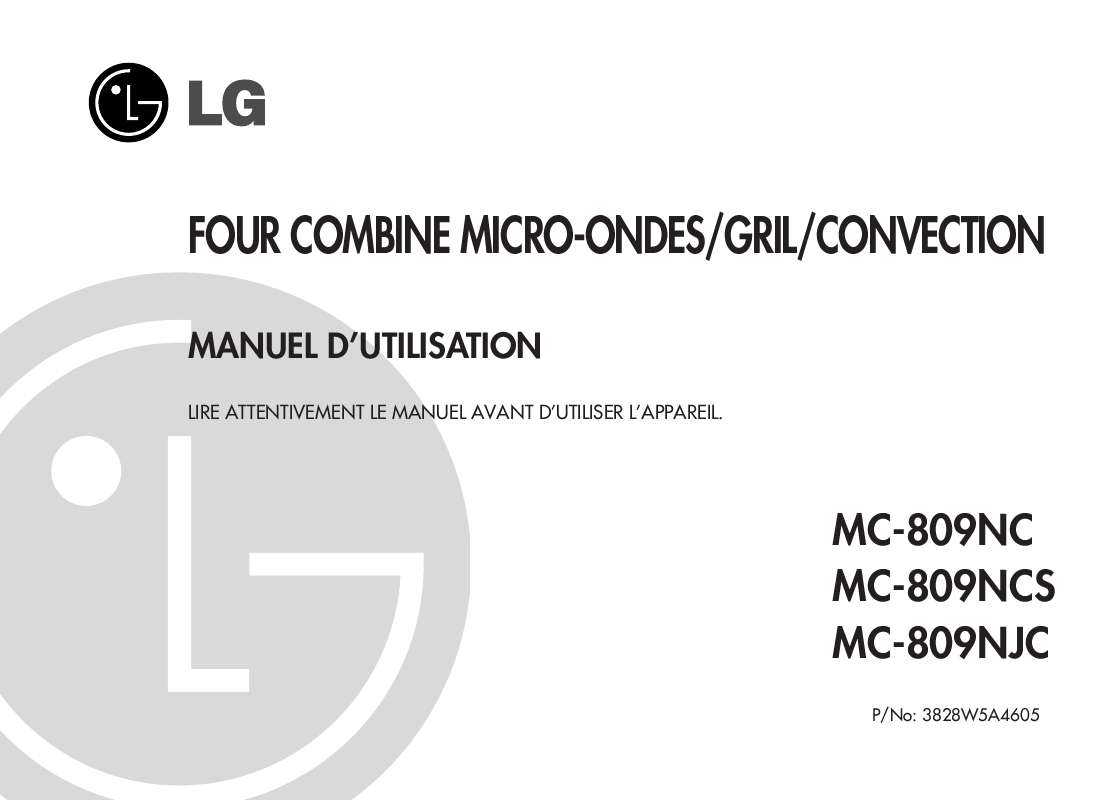 Guide utilisation LG MC-809NJC de la marque LG