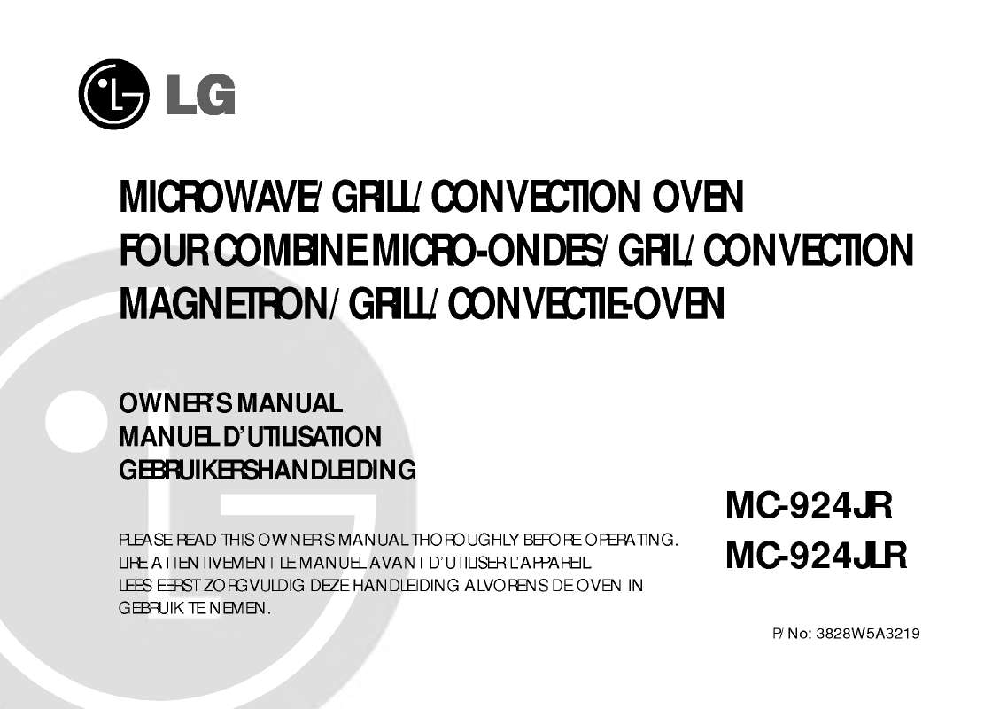 Guide utilisation LG MC-924JLR de la marque LG