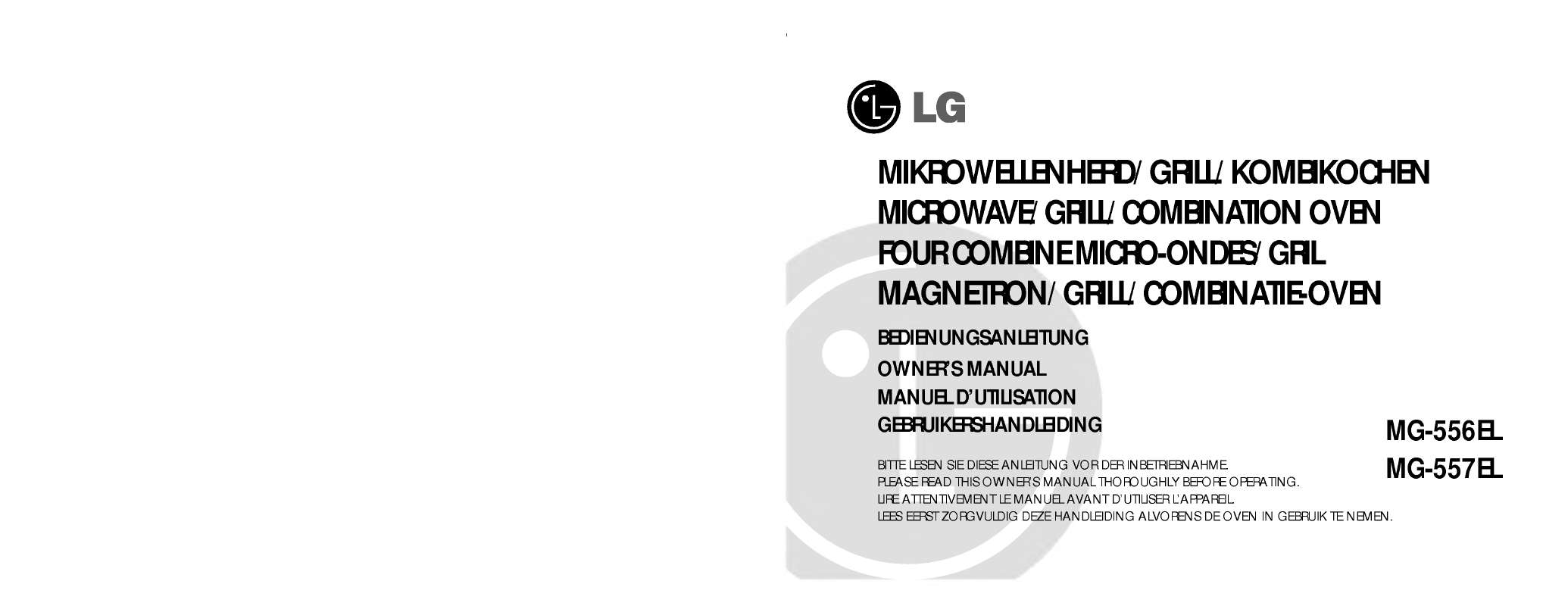 Guide utilisation LG MG-557EL de la marque LG