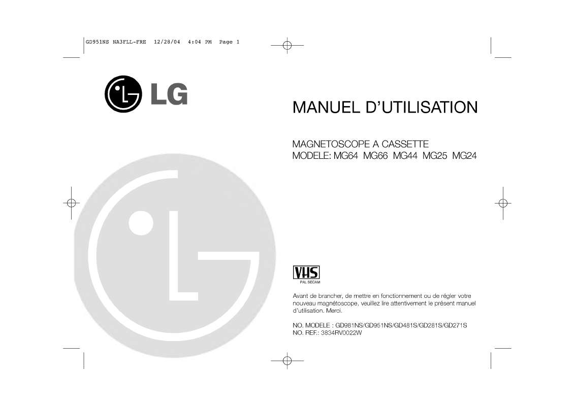 Guide utilisation LG MG66 de la marque LG