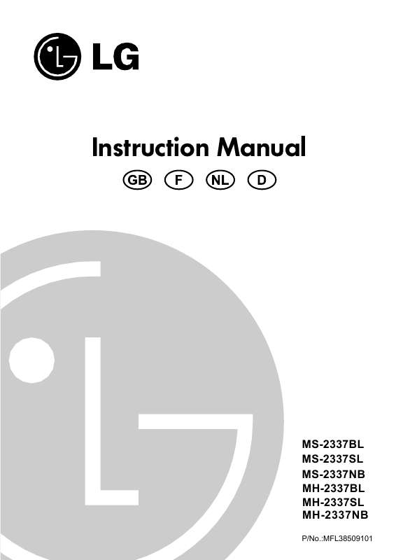 Guide utilisation LG MH-2337BL de la marque LG