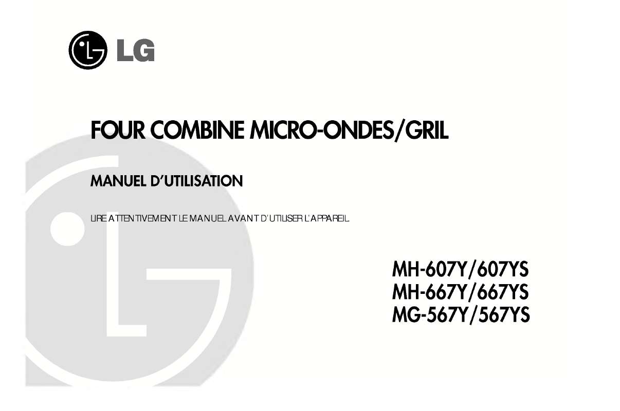 Guide utilisation LG MH-607Y de la marque LG