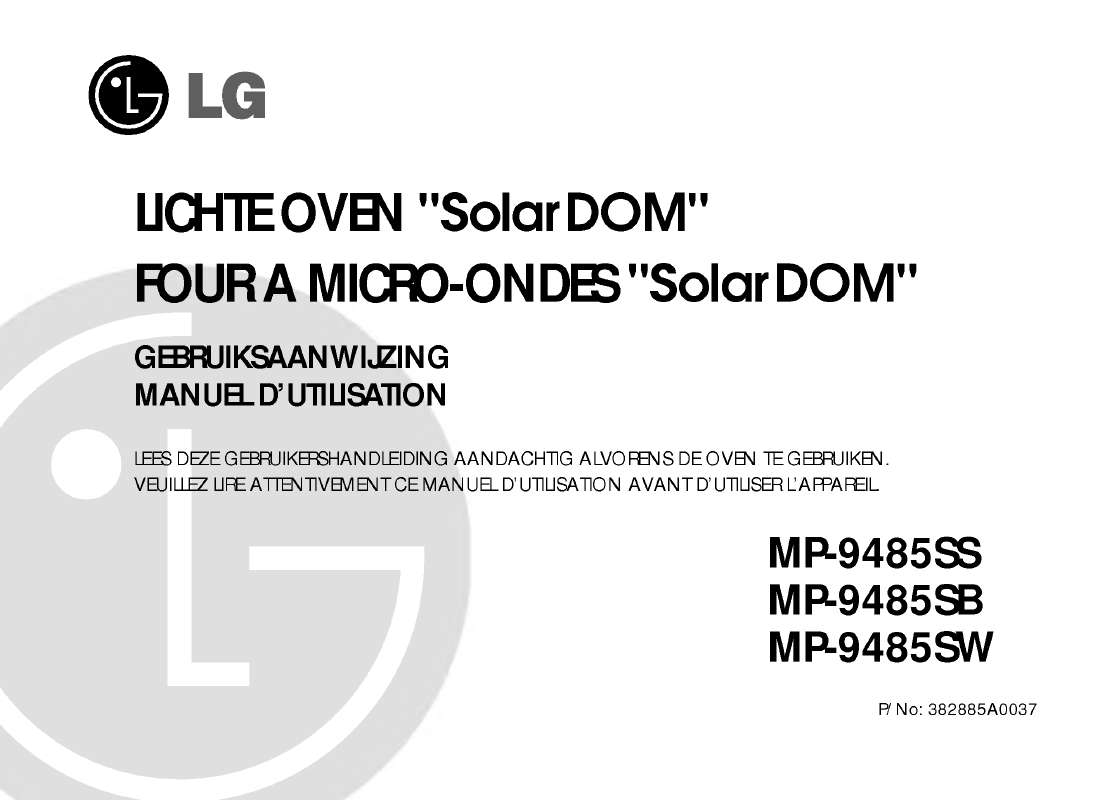 Guide utilisation LG MP-9485SS de la marque LG