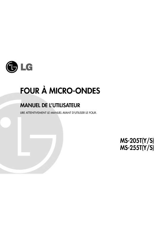 Guide utilisation LG MS-205T de la marque LG
