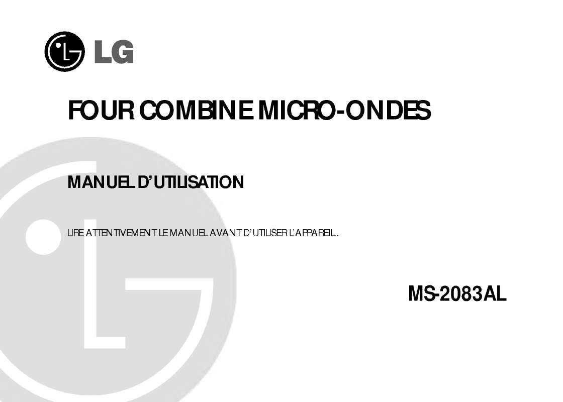Guide utilisation LG MS-2083AL de la marque LG