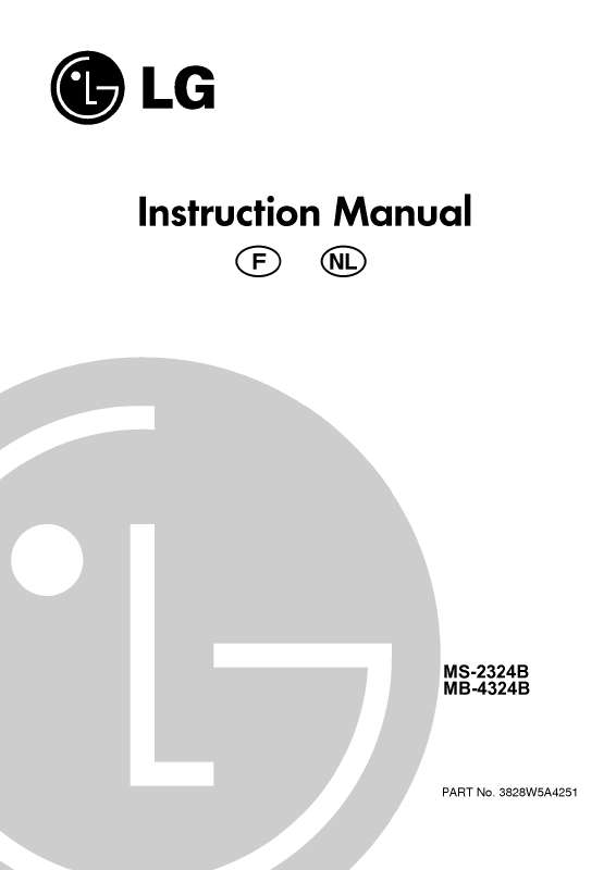 Guide utilisation LG MS-2324B de la marque LG