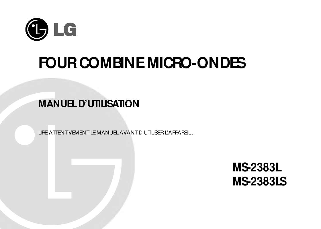Guide utilisation LG MS-2383L de la marque LG