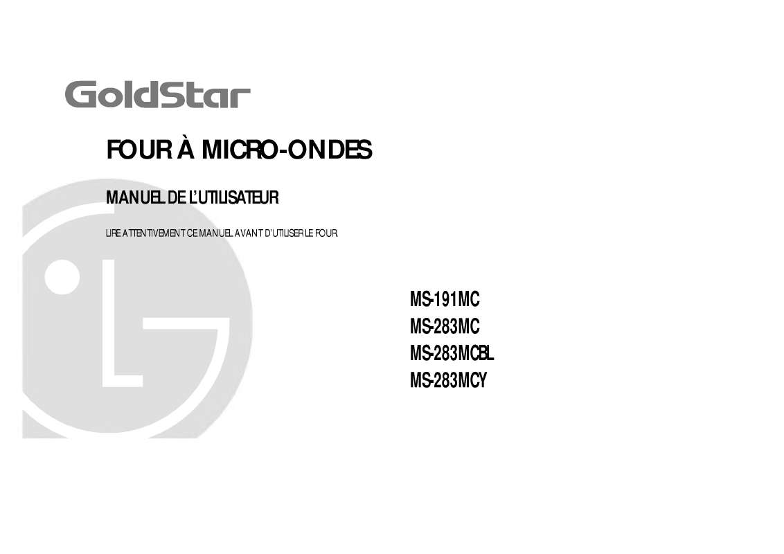 Guide utilisation LG MS-283MCY de la marque LG