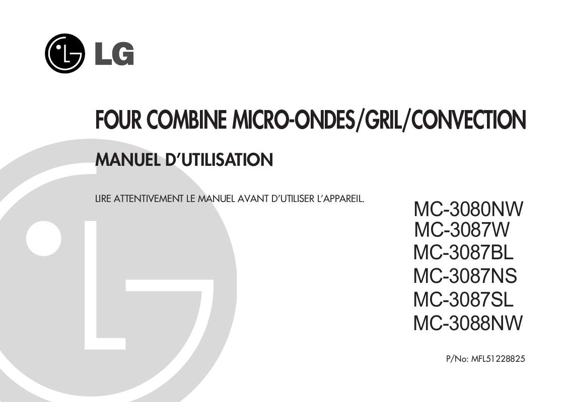 Guide utilisation LG MC-3080NW de la marque LG