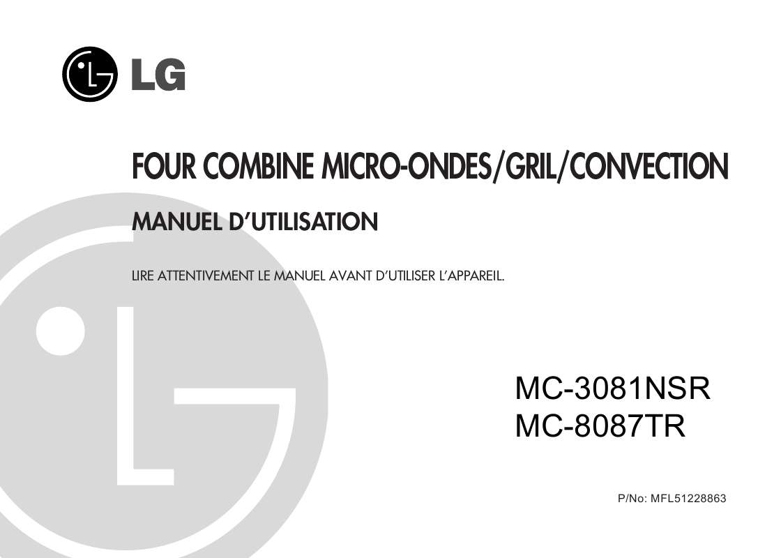 Guide utilisation LG MC-3081NSR de la marque LG
