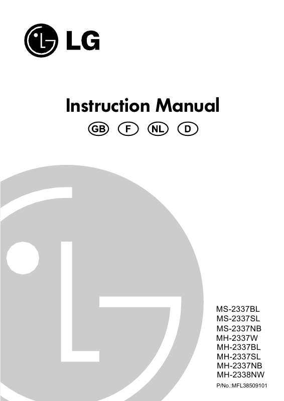 Guide utilisation LG MH-2337SL de la marque LG