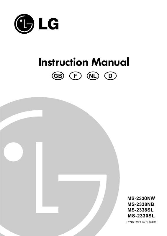 Guide utilisation LG MS-2330NW de la marque LG