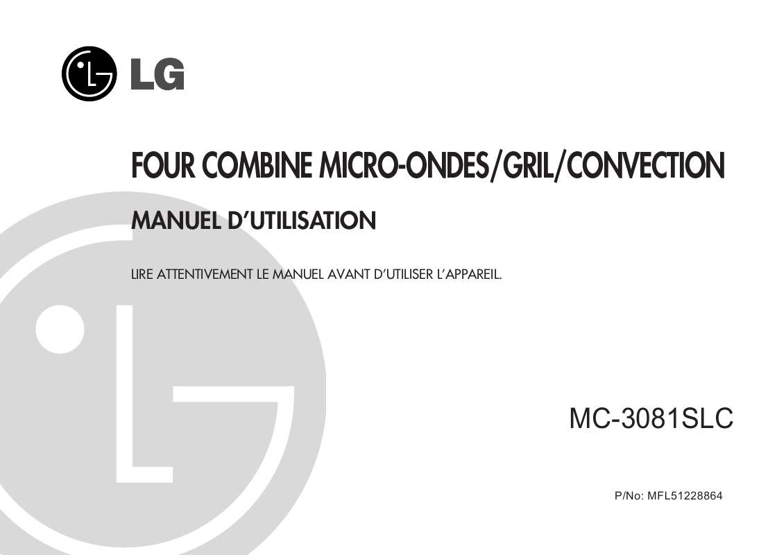 Guide utilisation LG MC-3081-SLC de la marque LG