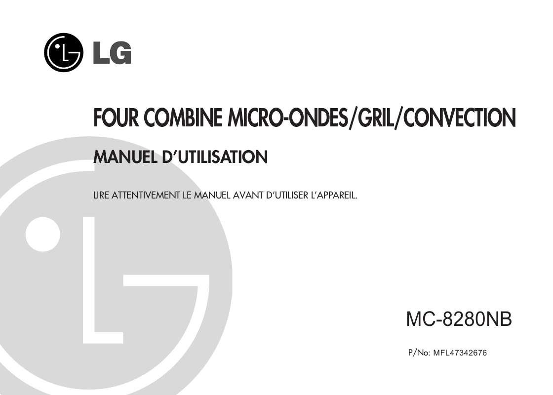 Guide utilisation LG MC-8280-NB de la marque LG