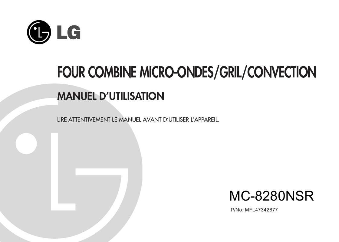 Guide utilisation LG MC-8280-NSR de la marque LG