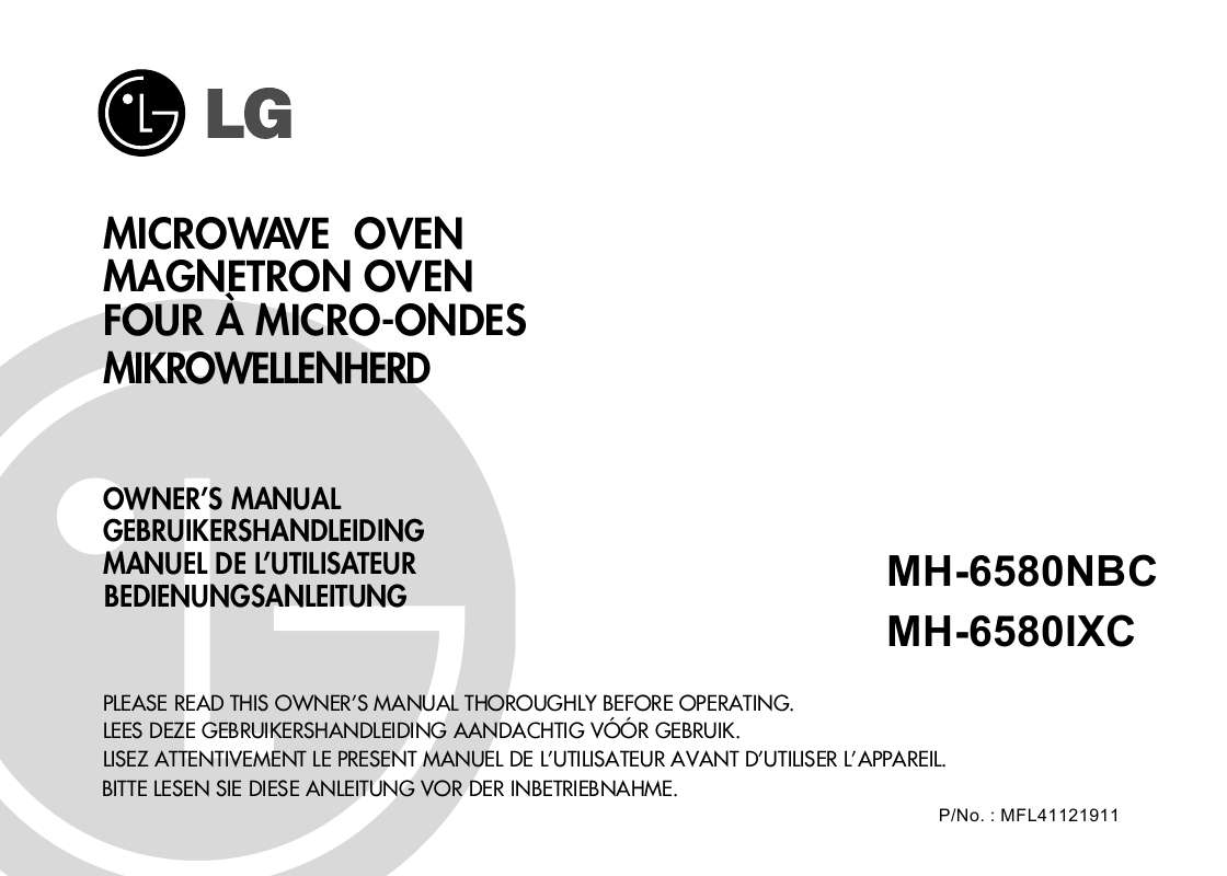 Guide utilisation LG MH-6580-NBC de la marque LG