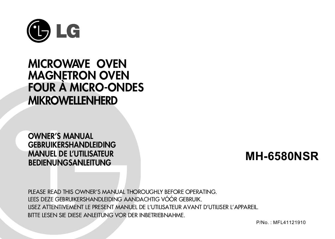Guide utilisation LG MH-6580-NSR de la marque LG