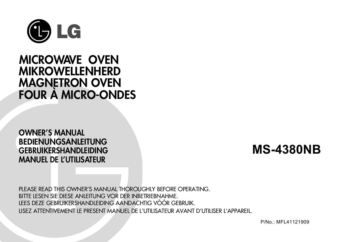 Guide utilisation LG MS-4380-NB de la marque LG