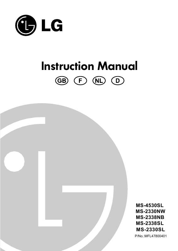 Guide utilisation LG MS-4530-SL de la marque LG