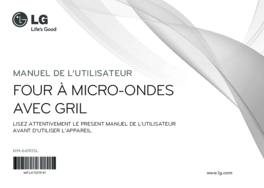Guide utilisation LG MH-6690SL de la marque LG