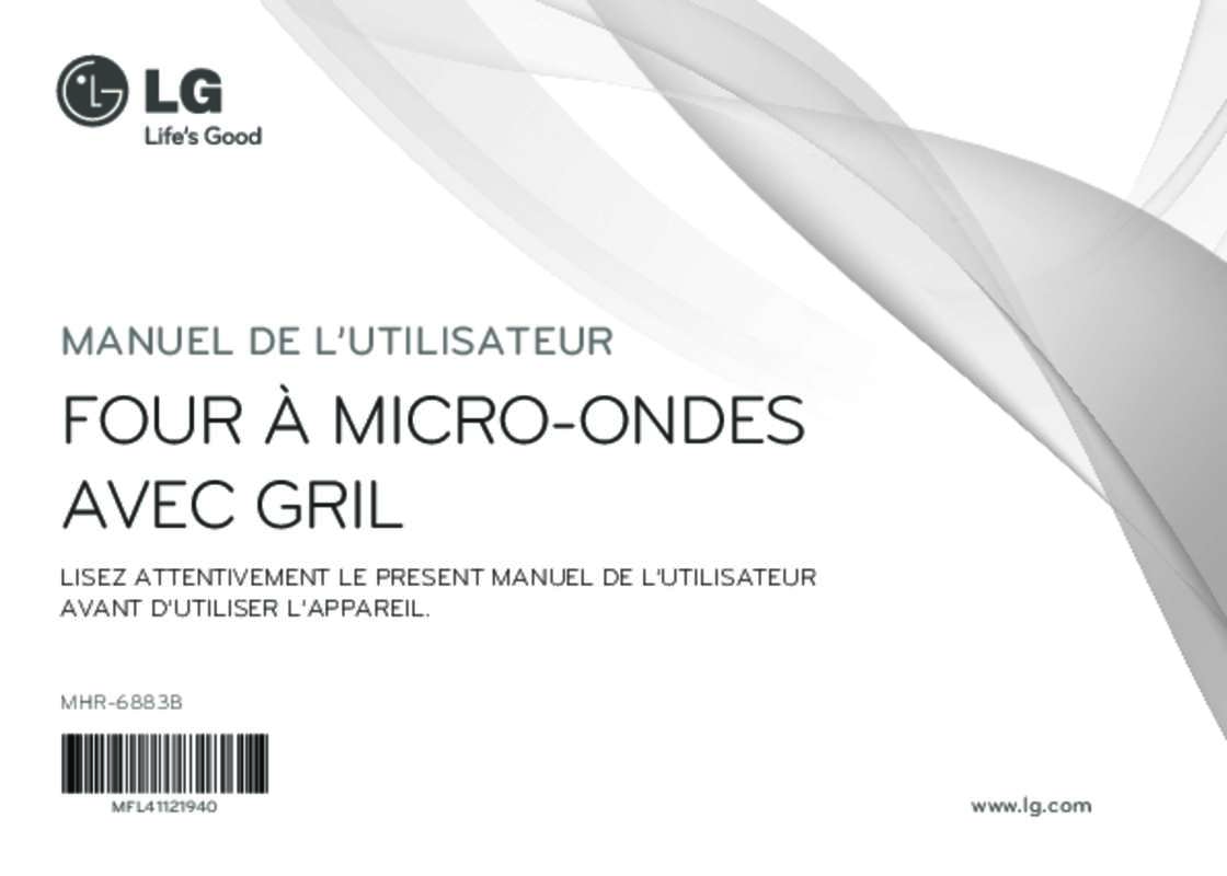Guide utilisation LG MHR-6883B de la marque LG