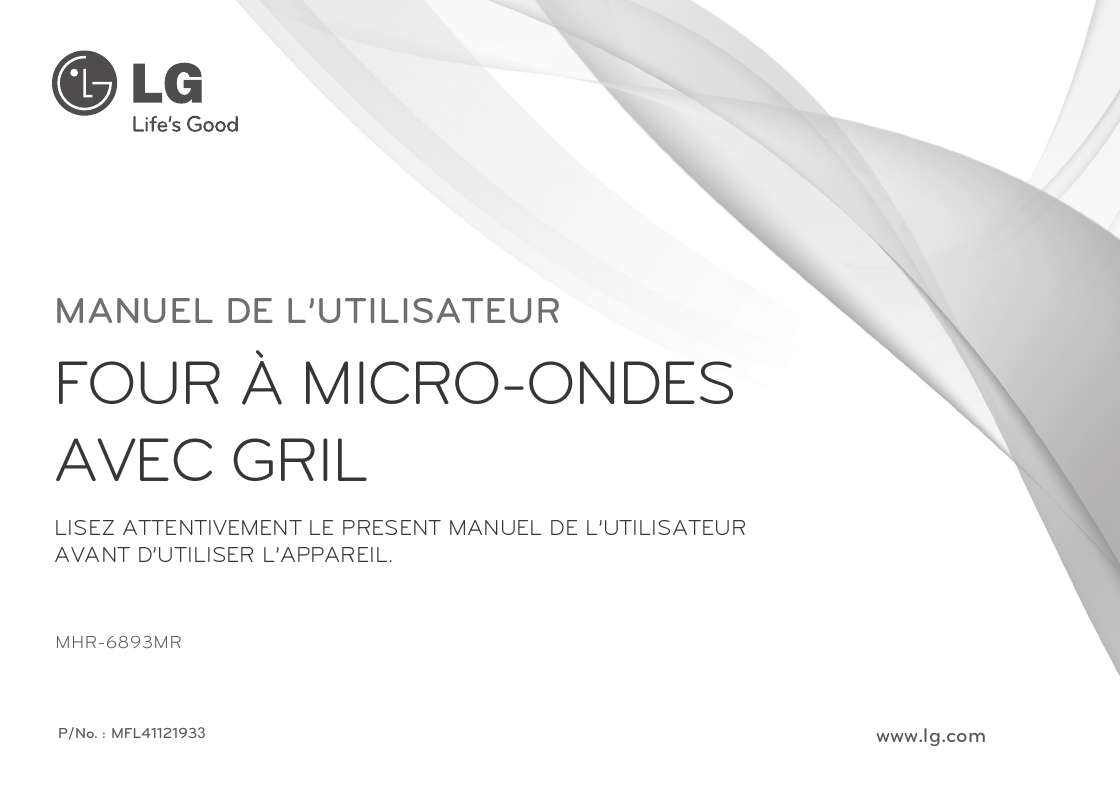 Guide utilisation LG MHR-6893MR de la marque LG