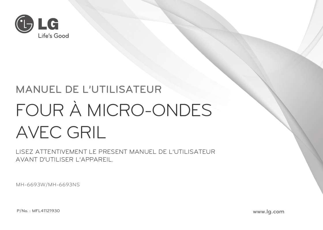 Guide utilisation LG MHR-6894MK de la marque LG