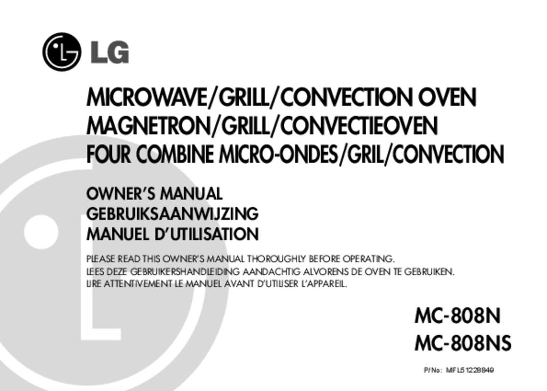 Guide utilisation LG MC808NS de la marque LG