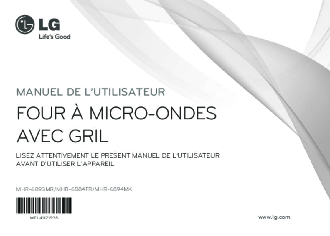 Guide utilisation LG MHR-6884FR de la marque LG