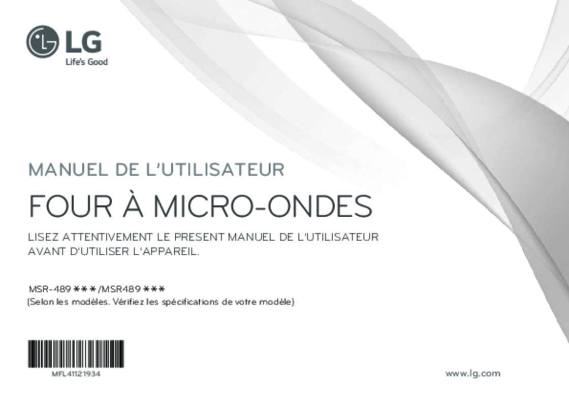 Guide utilisation LG MSR4892MR de la marque LG