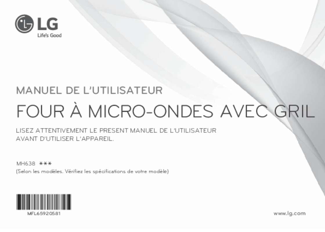 Guide utilisation LG MH6382NW de la marque LG