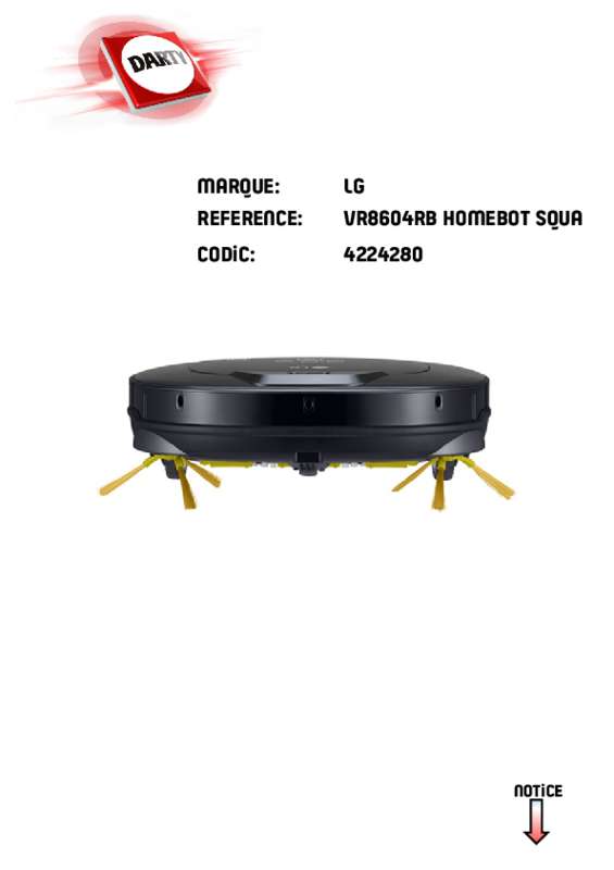 Guide utilisation LG VR8604OB HOM-BOT SQUARE  de la marque LG