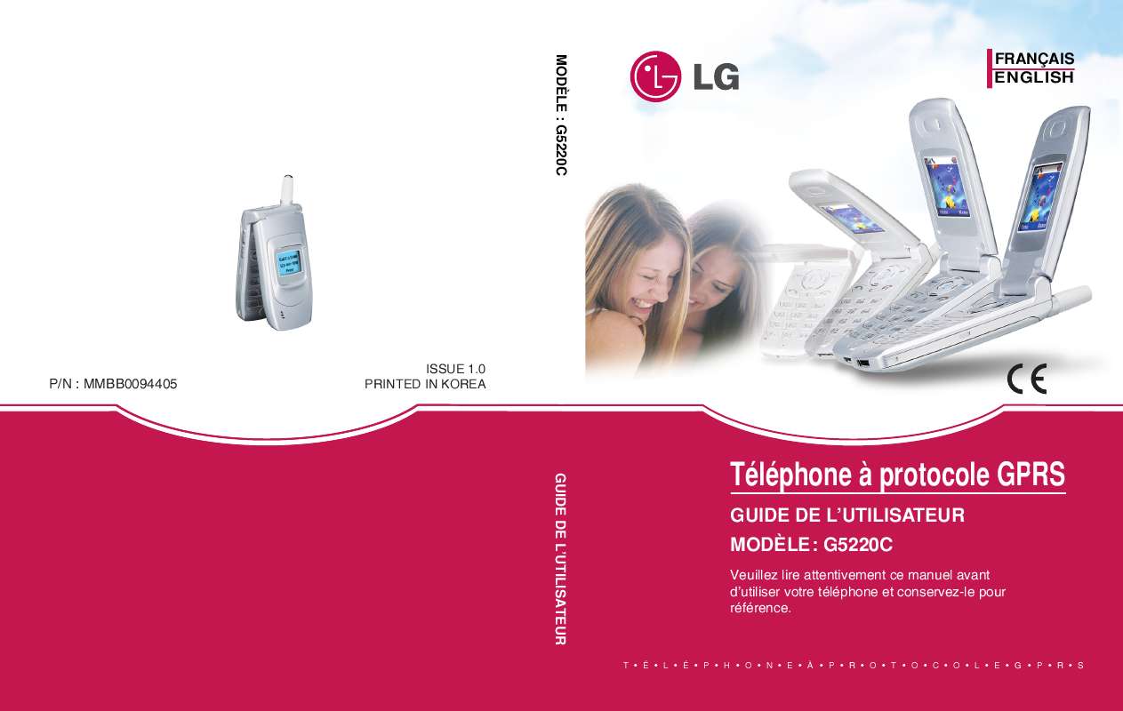 Guide utilisation LG 5220C  de la marque LG