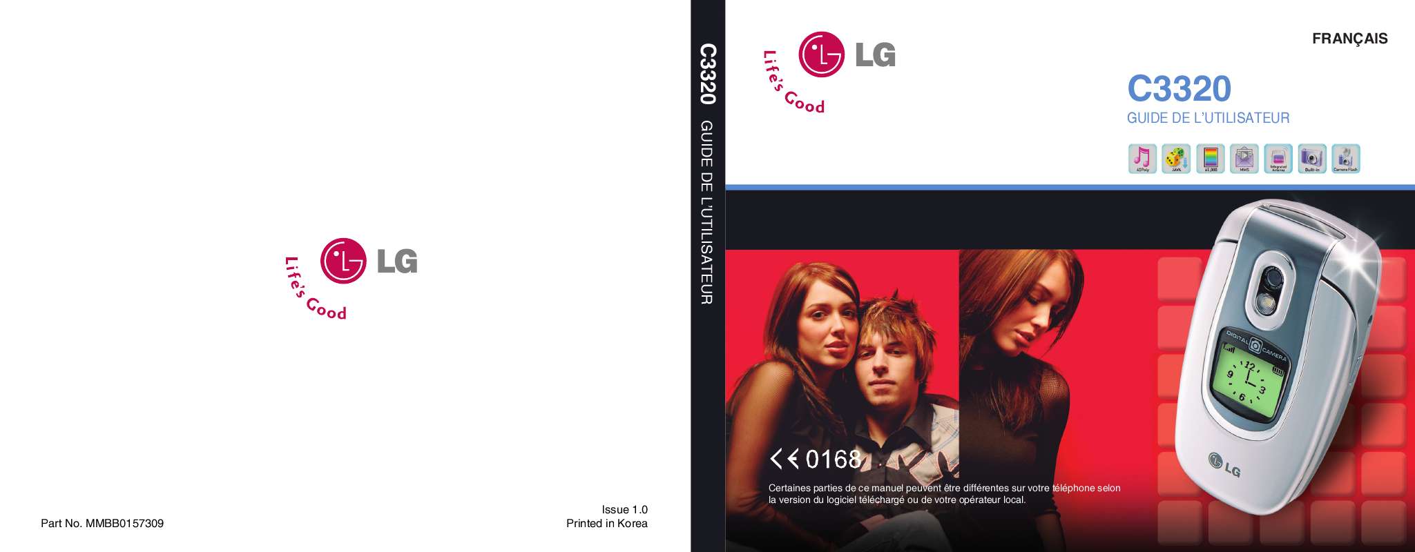 Guide utilisation LG C3320  de la marque LG